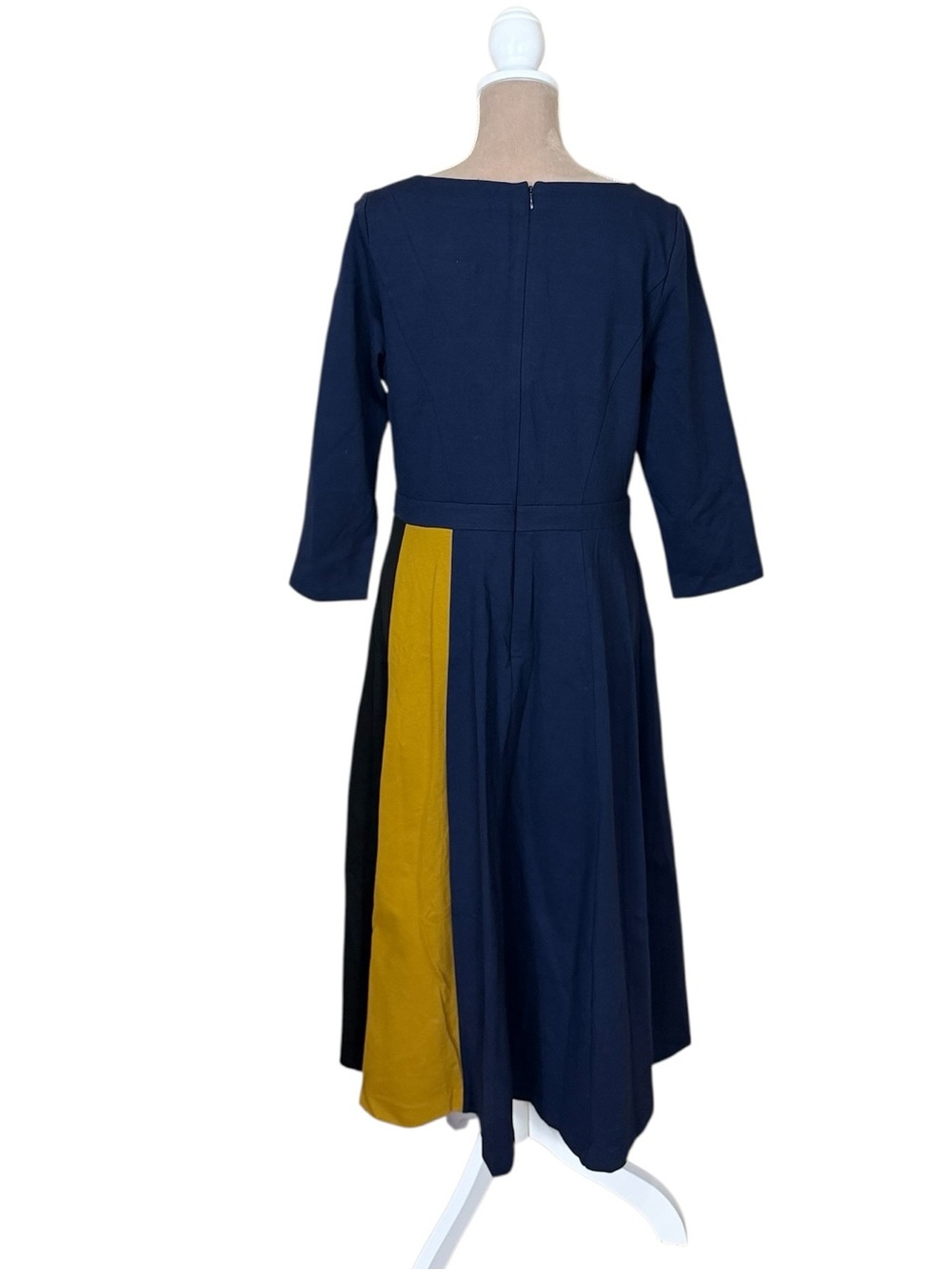 Boden “Claudia” Ponte Colorblock Midi Dress NWT - Picture 8 of 15